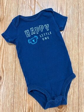 7/$20 Carter’s Happy Little One Navy Baby One-Piece Bodysuit 9 Months